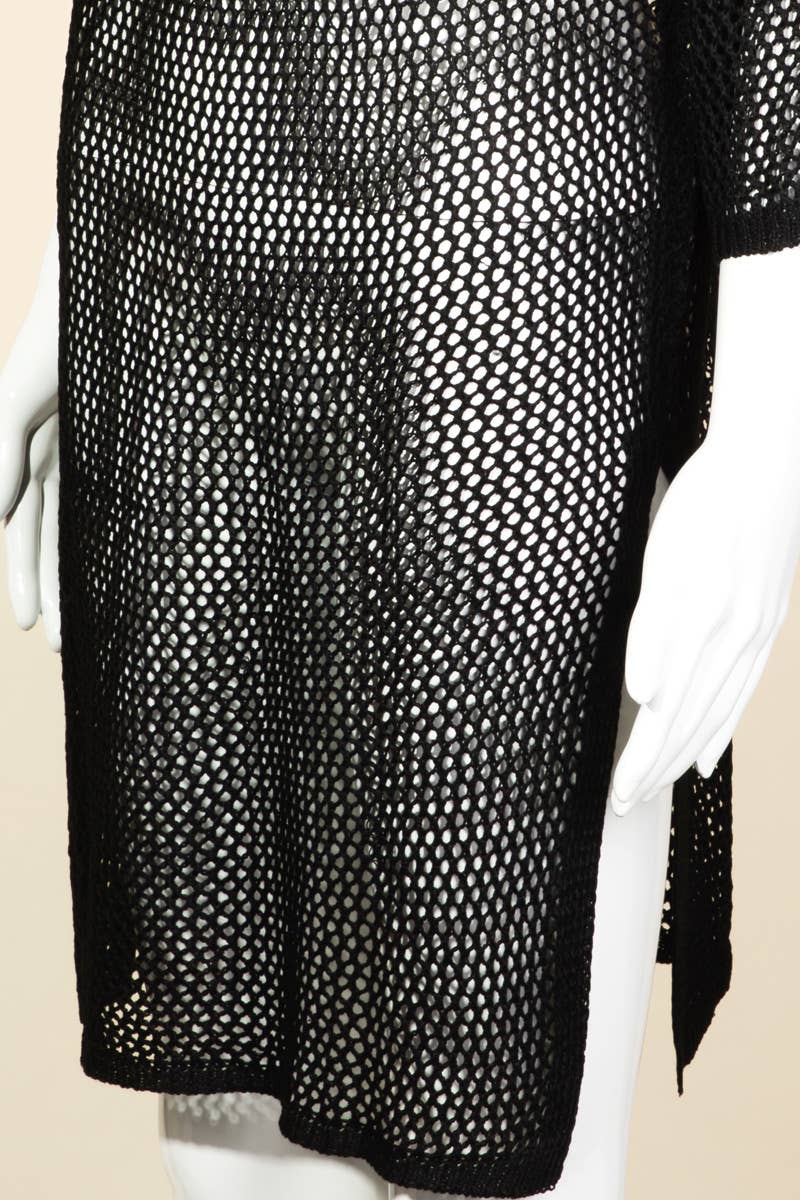 Long Sleeve Fishnet Cover Up