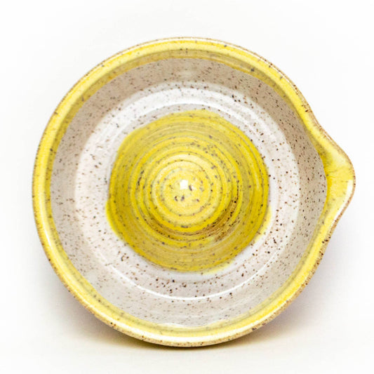 Ceramic Juicer - Handmade Stoneware Clay - Yellow