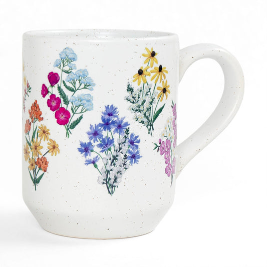 Vintage Blooms Floral Ceramic Mug