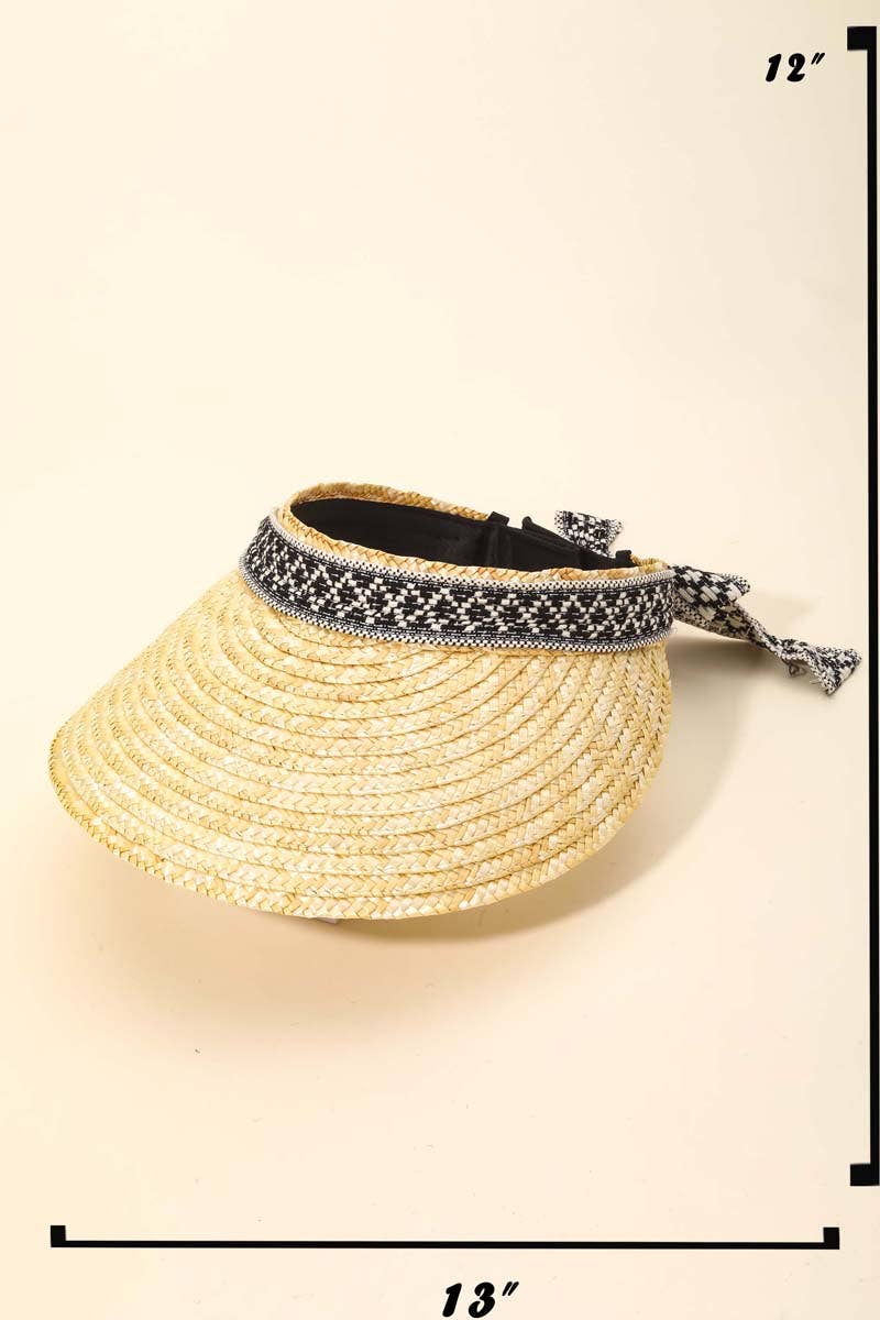 Diamond Band Visor Sun Hat