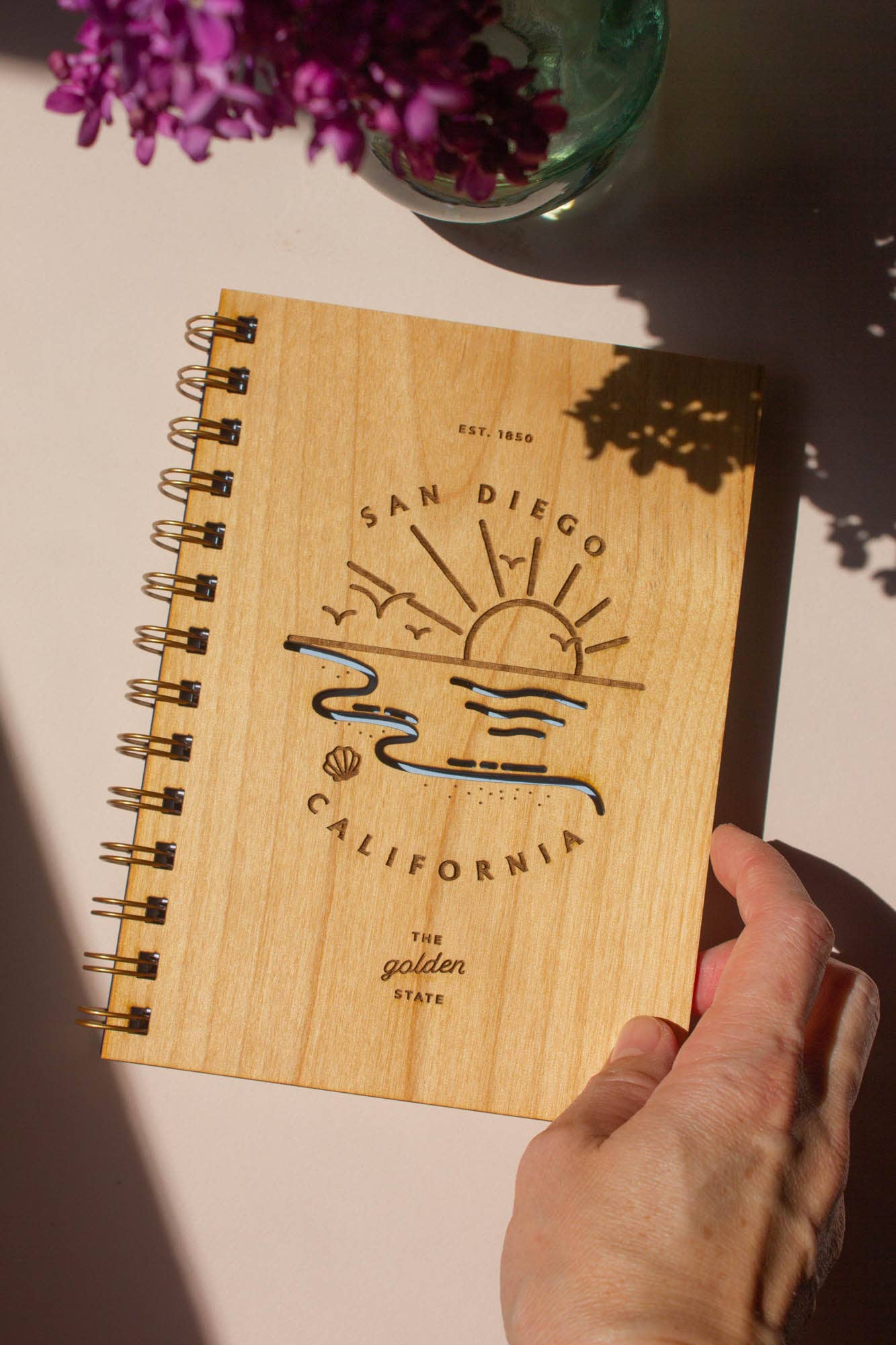Pismo Beach Destination Wood Journal