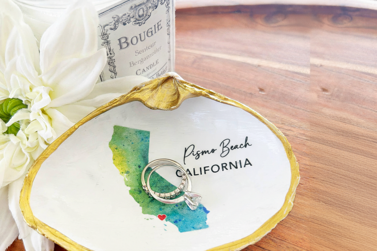 Pismo Beach Clam Shell Trinket Dish