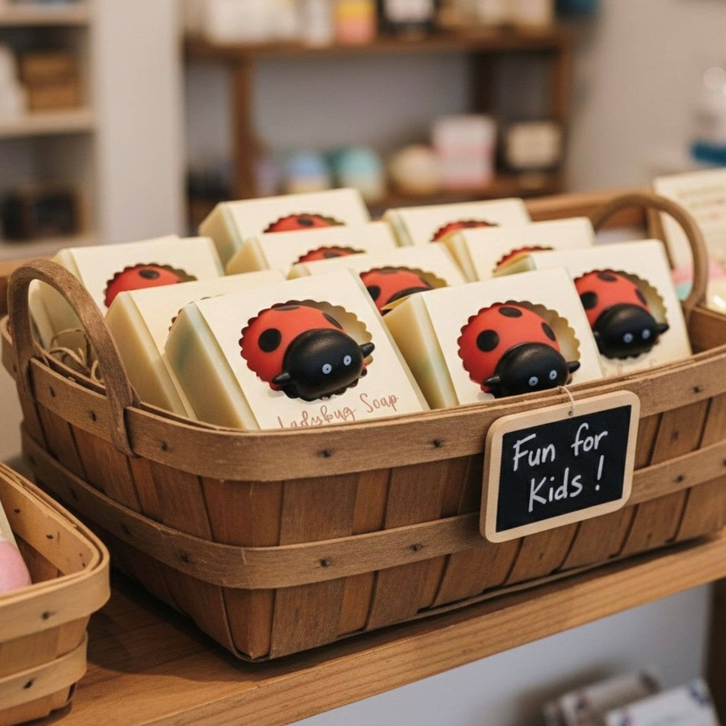 Ladybug Handmade Soap Bar for Kids VEGAN COLD PROCESS