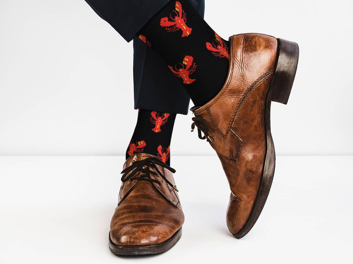 Sick Socks – Lobster (Orange) – Favorite Seafood Foods Socks