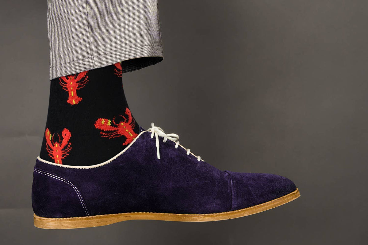 Sick Socks – Lobster (Orange) – Favorite Seafood Foods Socks