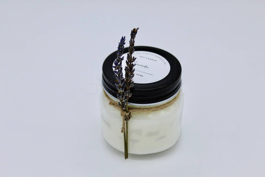 8 oz Mason Jar Candle: Dried Eucalyptus / Fresh Linen