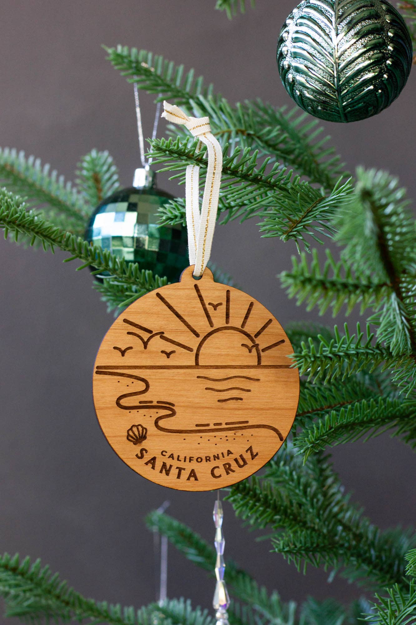 Beach Destination Wood Ornament