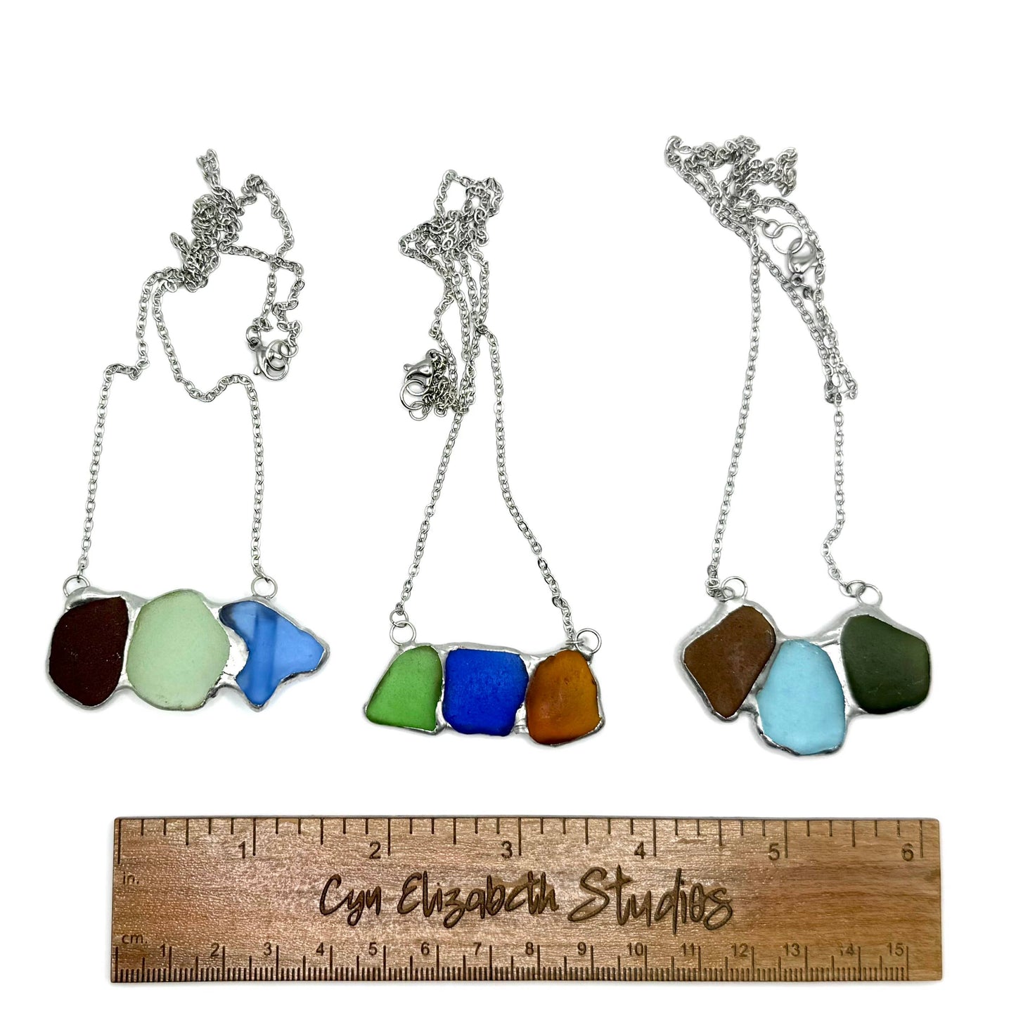Handmade Shoreline Sea Glass Necklace