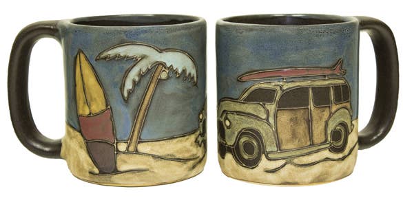 Mara Stoneware Woody Surf Wagon Mug