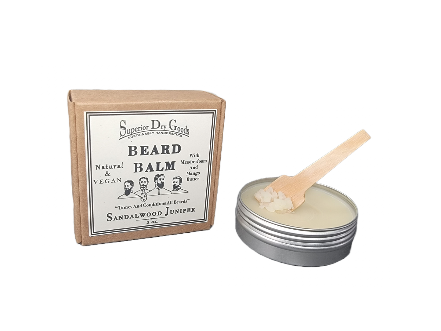 Vegan Sandalwood Juniper Beard Balm | All Natural