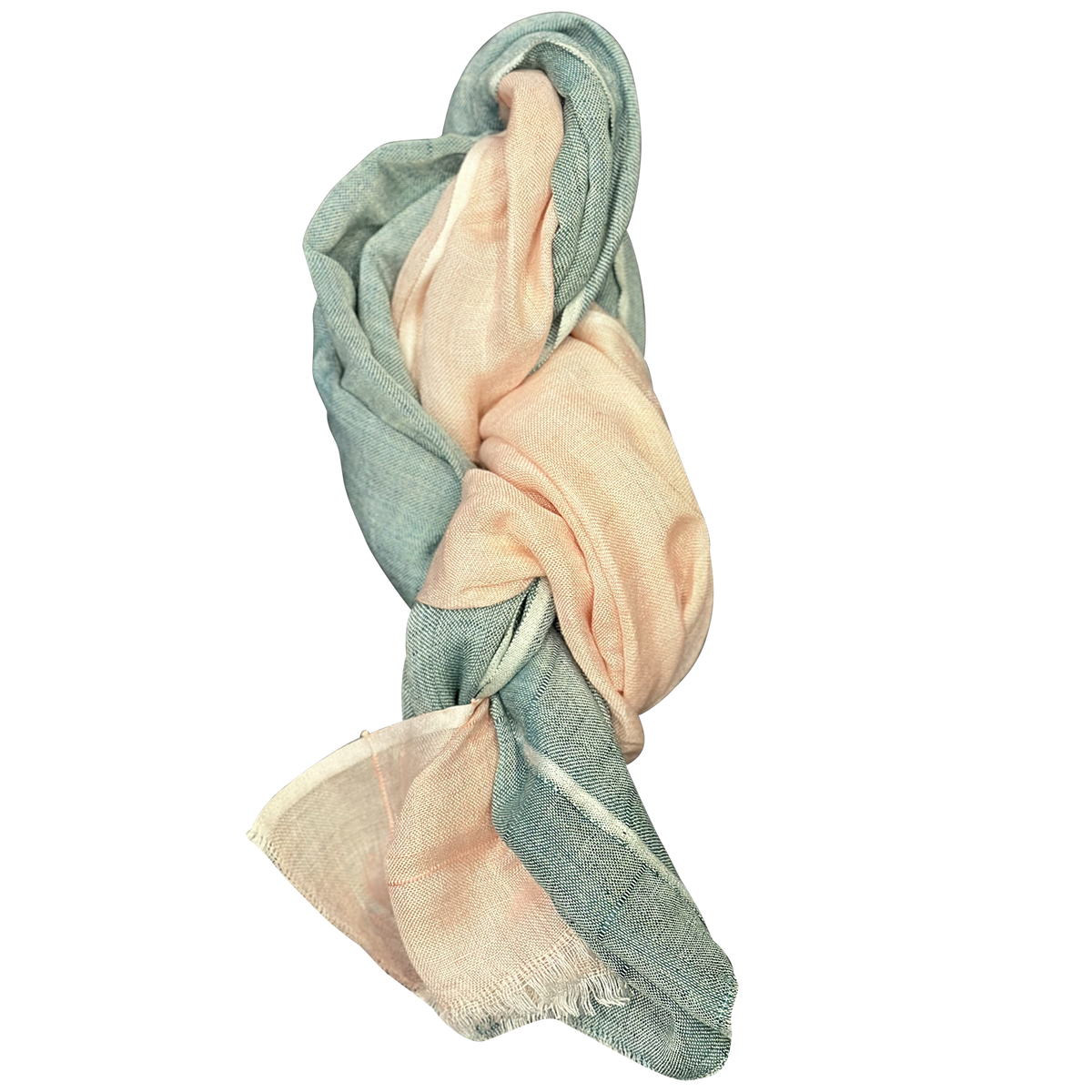 Pure Linen with Feather Fringe Lightweight Scarf for Women