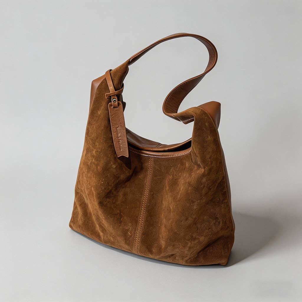 Vintage Suede Hobo Purse | Shoulder Bag