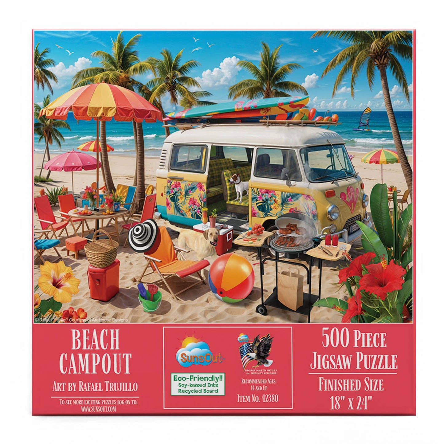 Beach Campout 500 Piece Puzzle