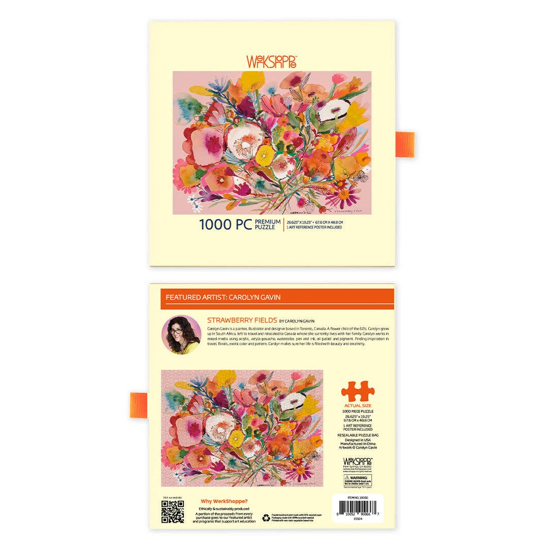 Strawberry Fields 1000 Piece Puzzle, Mother's Day Gift