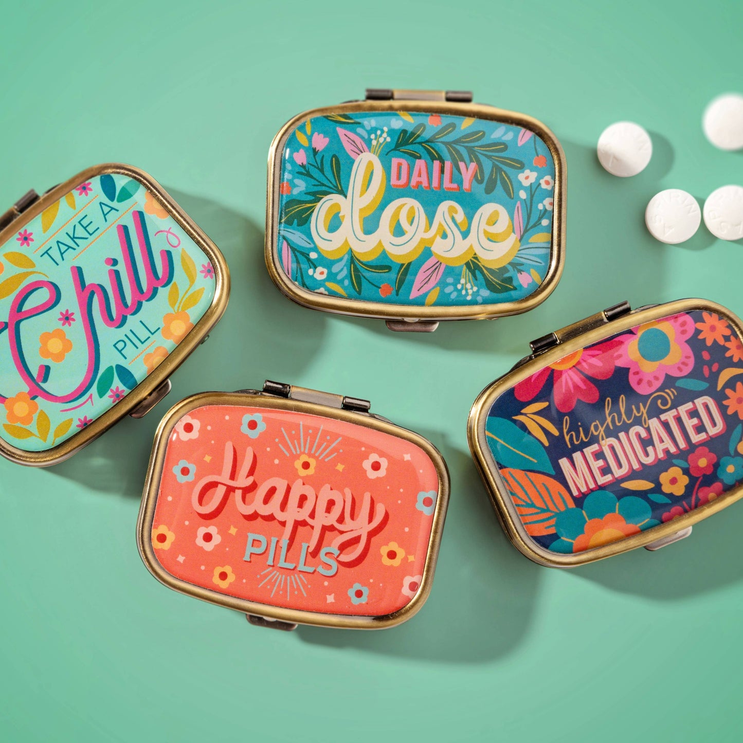 Small Metal Pill Case pillbox