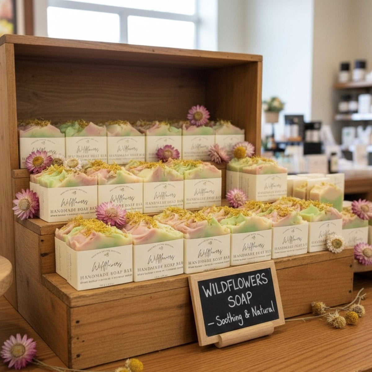 Wildflowers Handmade Soap Bar VEGAN COLD PROCESS