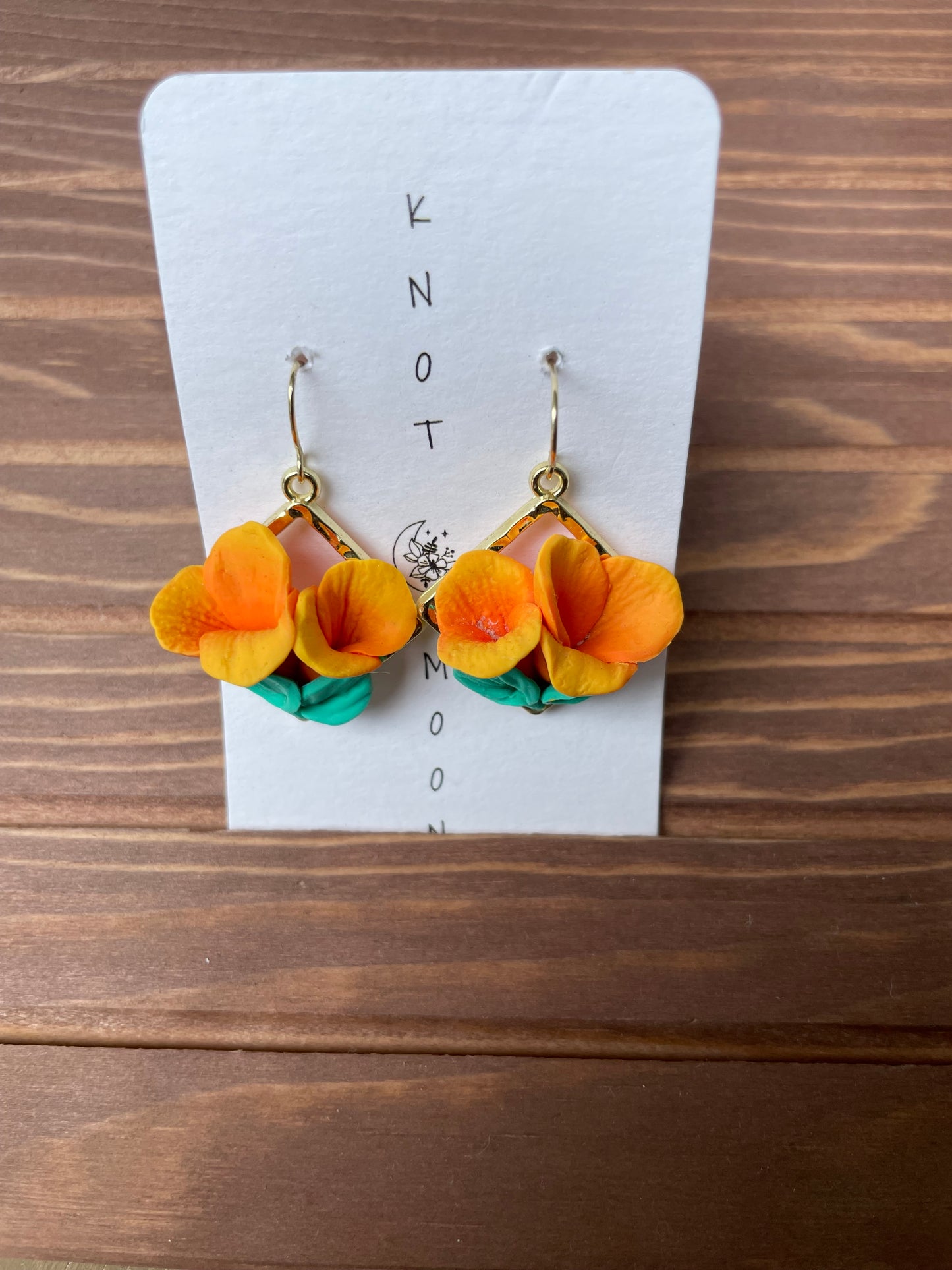 California Poppy’s Small Earrings