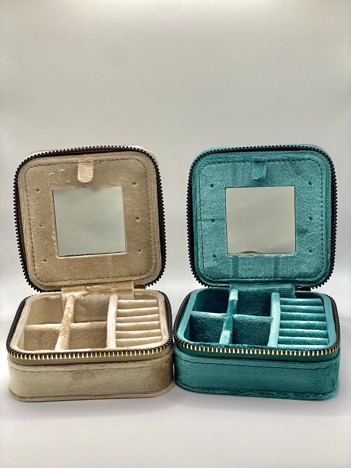 Square Jewelry Case Quilted Velvet | Color Variety