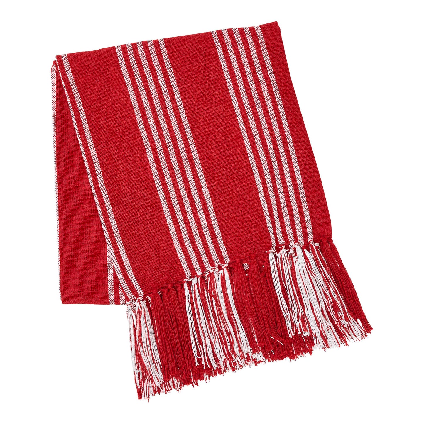 Arendal Red Stripe Woven Throw 50x60