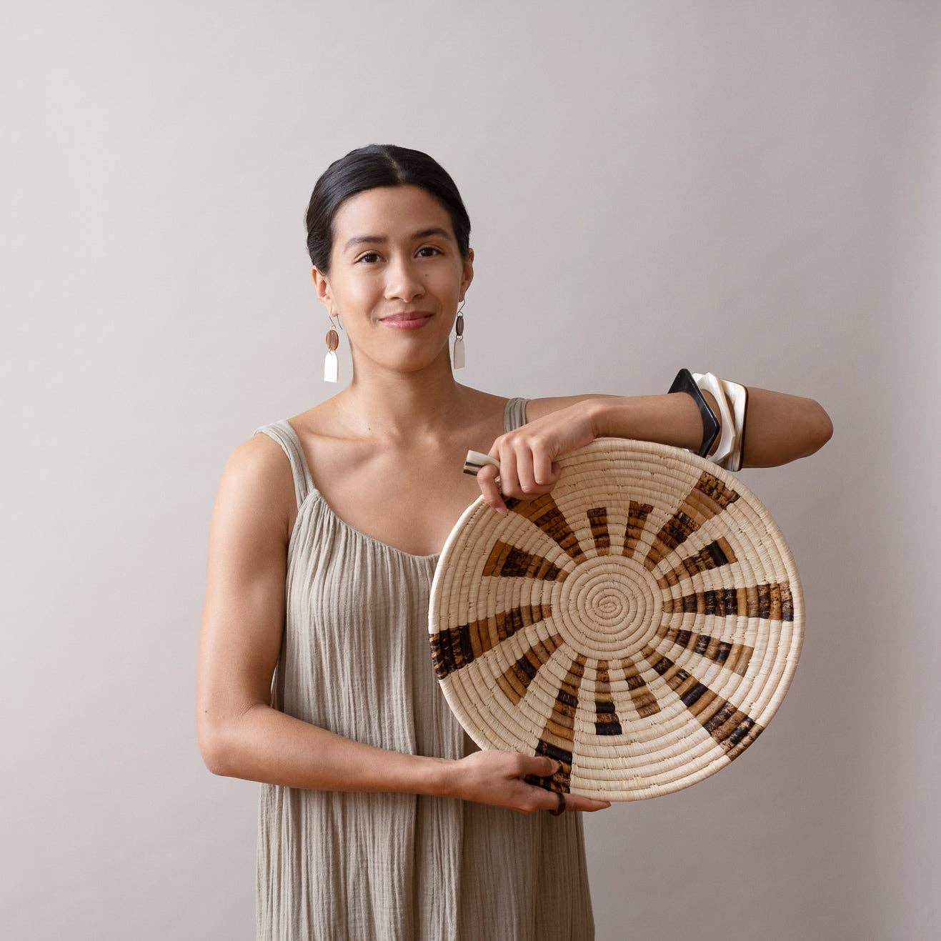 Warp Speed Basket ~ Banana Fiber