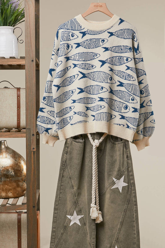Sardine Story Knit Sweater