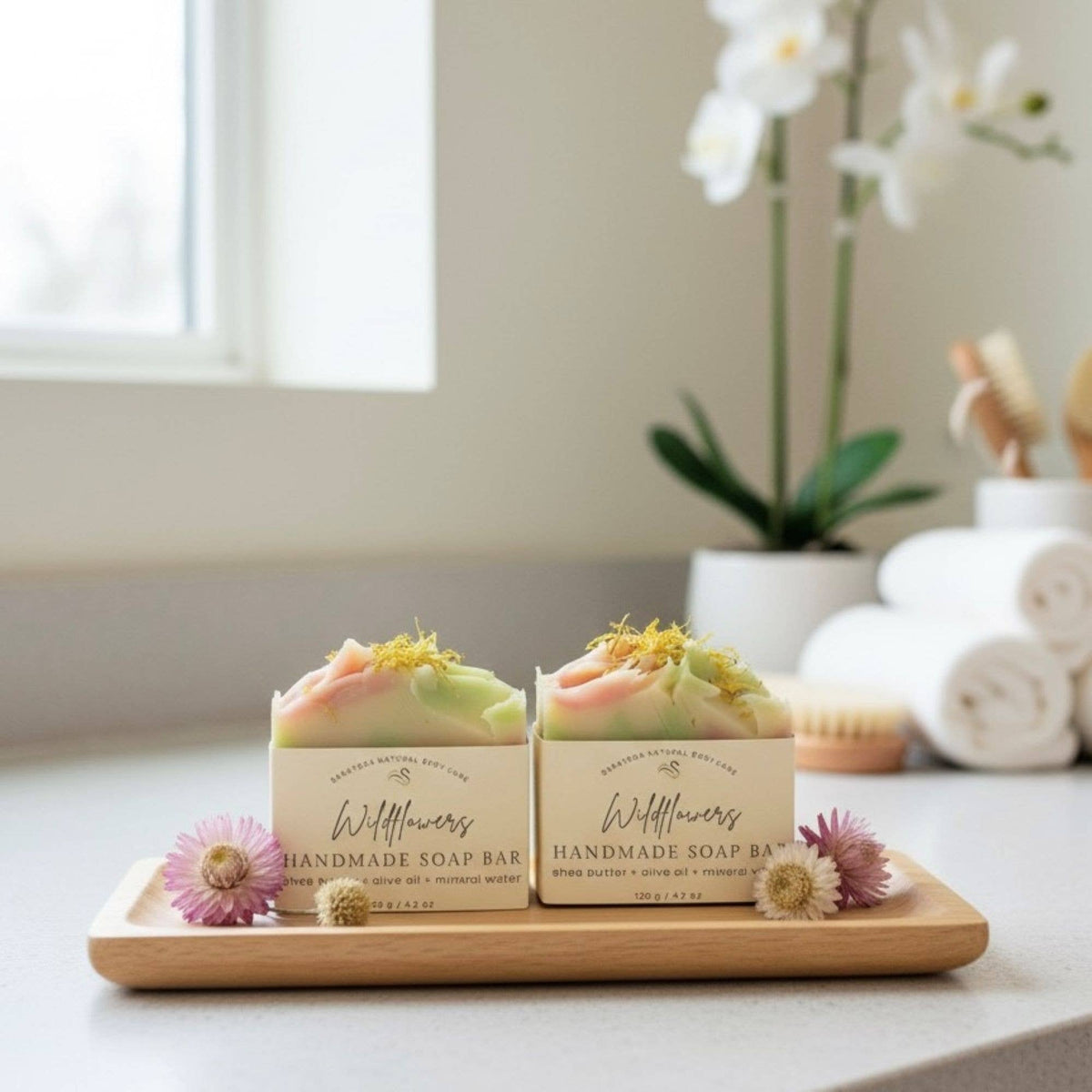 Wildflowers Handmade Soap Bar VEGAN COLD PROCESS