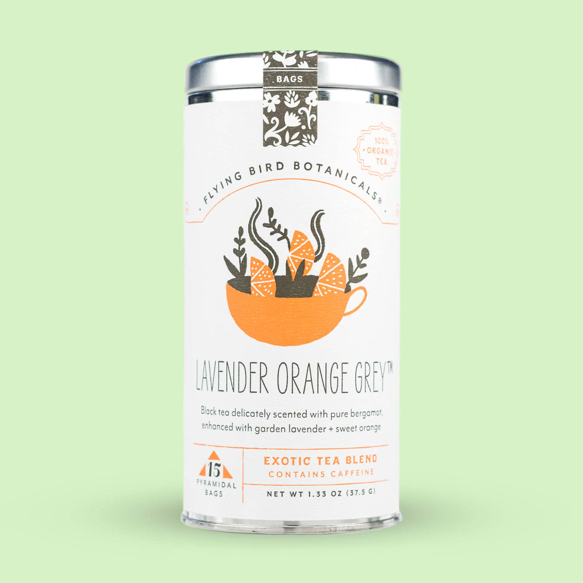 Lavender Orange Grey (ORG) – 15 Tea Bag Tin
