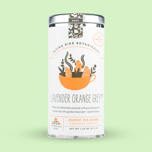 Lavender Orange Grey (ORG) – 15 Tea Bag Tin