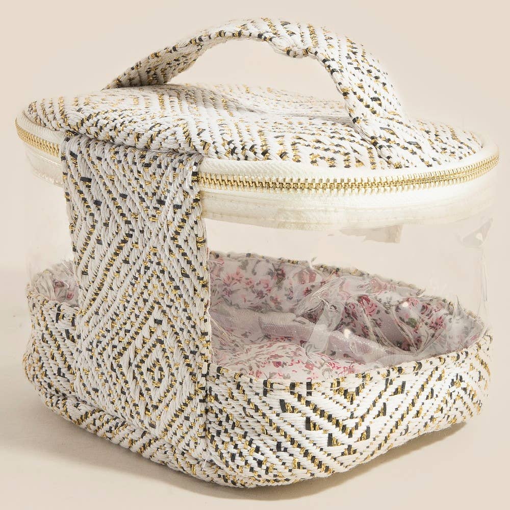 Transparent Clear Top Handle Makeup Case Cosmetic Bag