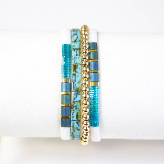 Evergreen - Tila Bead Bracelet