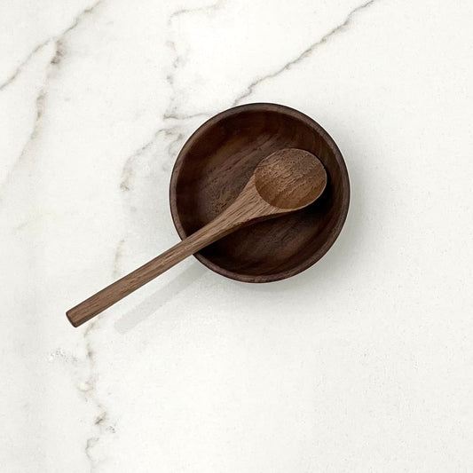 2" Walnut Wood Small Condiment Cup - Cookware & Serveware