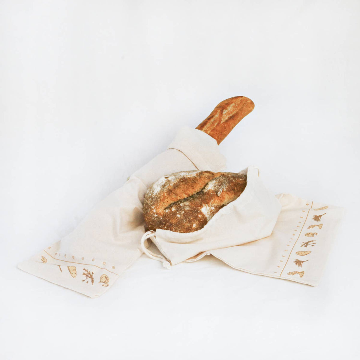 Organic Cotton Bread Bags - Simple Ecology