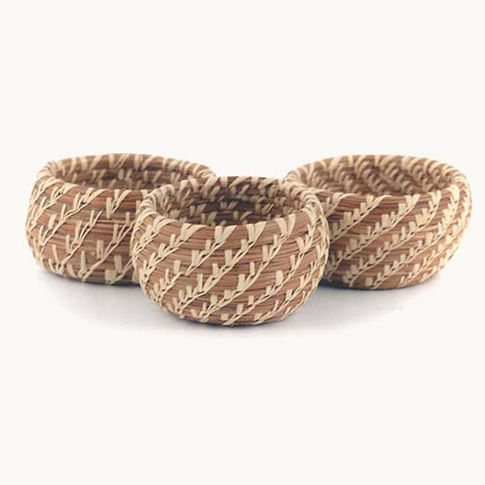 Miniature Pine Needle Bowl Basket