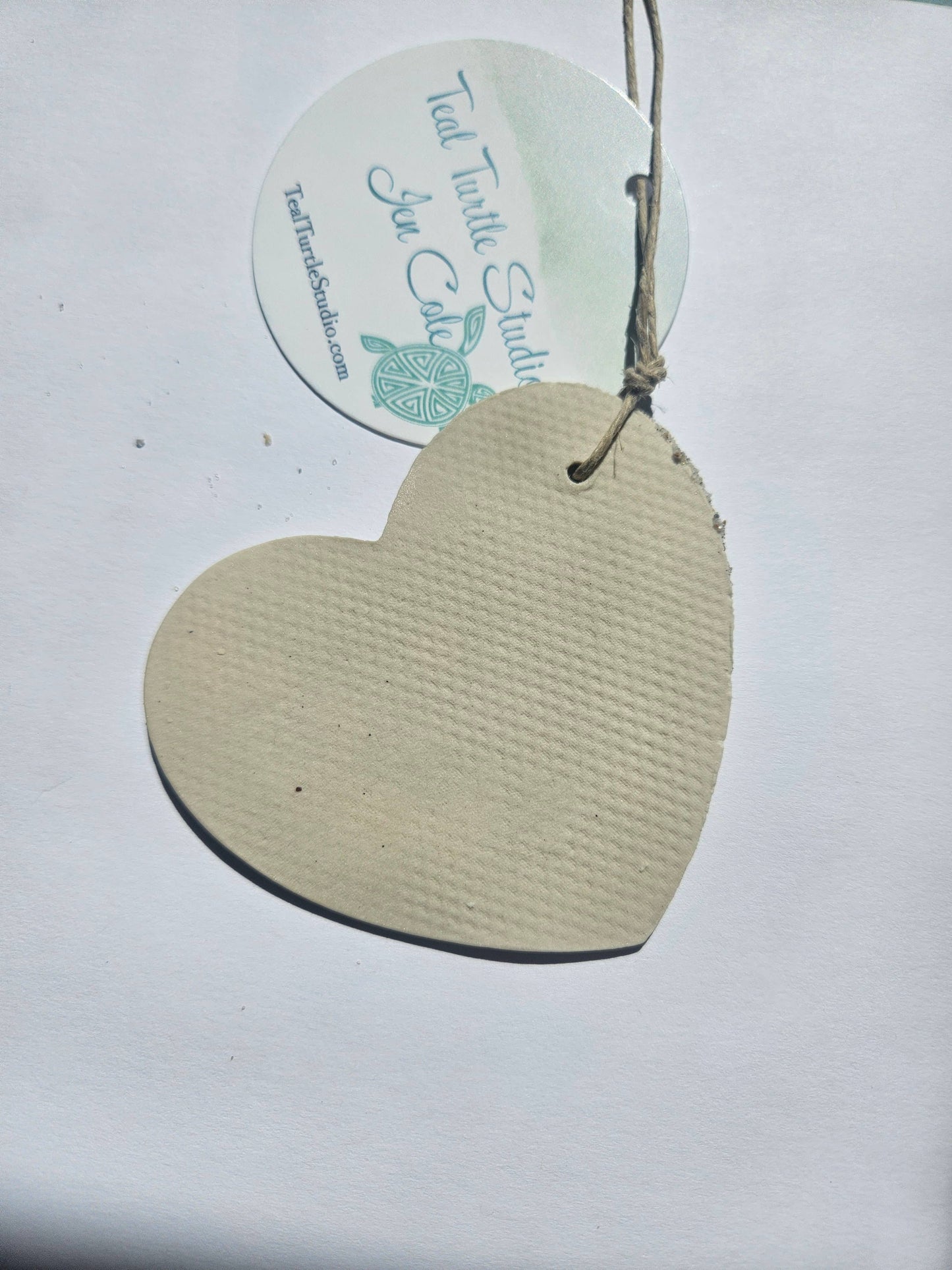 Custom Sandy Pet Lover Beach Heart with Pawprint