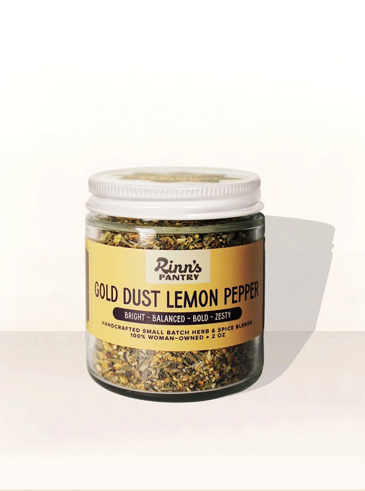Rinn’s Pantry Seasonings | Gold Dust Lemon Pepper