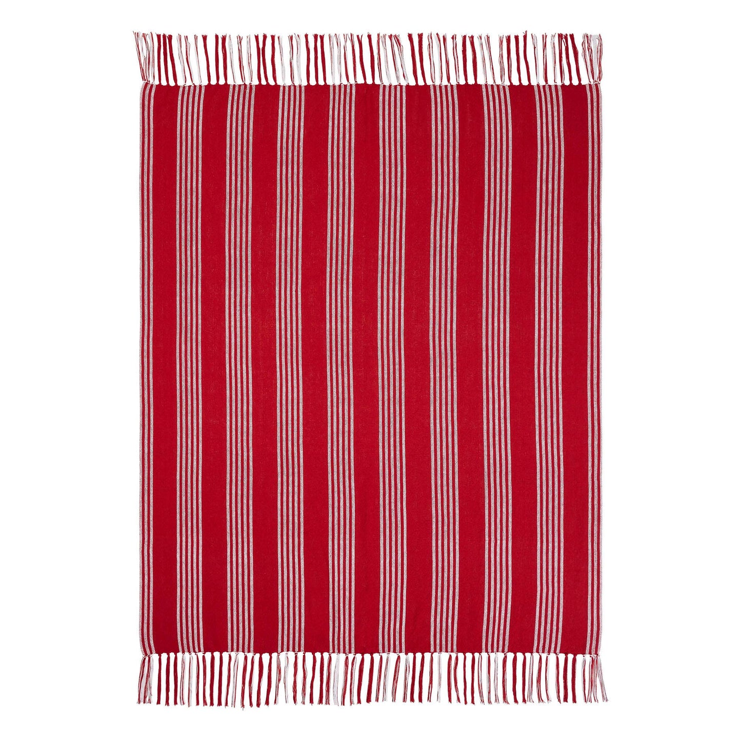 Arendal Red Stripe Woven Throw 50x60