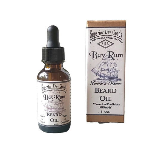 All Natural Bay Rum Beard Oil | Luxury | Essential Oils