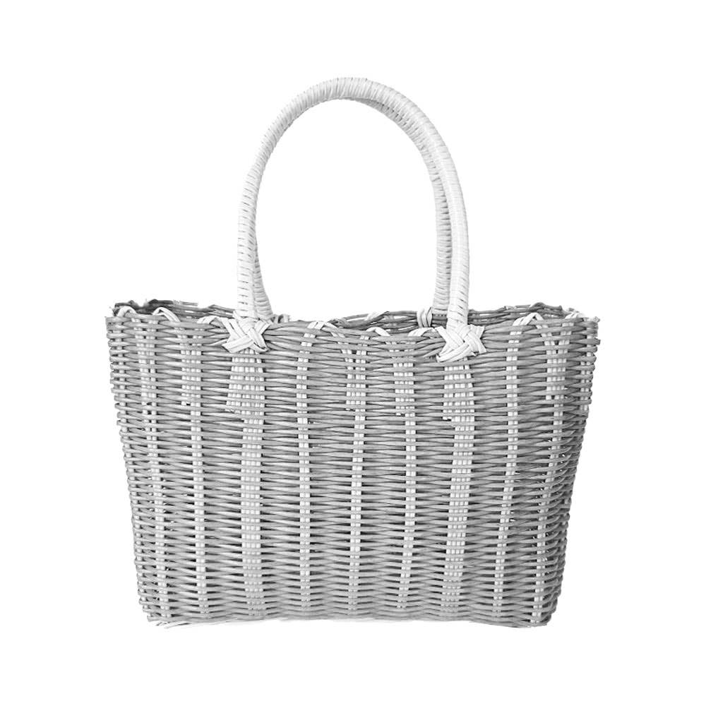 Basket Weave Tote Bag / Shoulder Bag