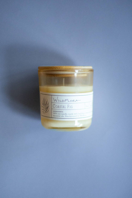 WildFlora Hand-Poured Candle: COASTAL FIG