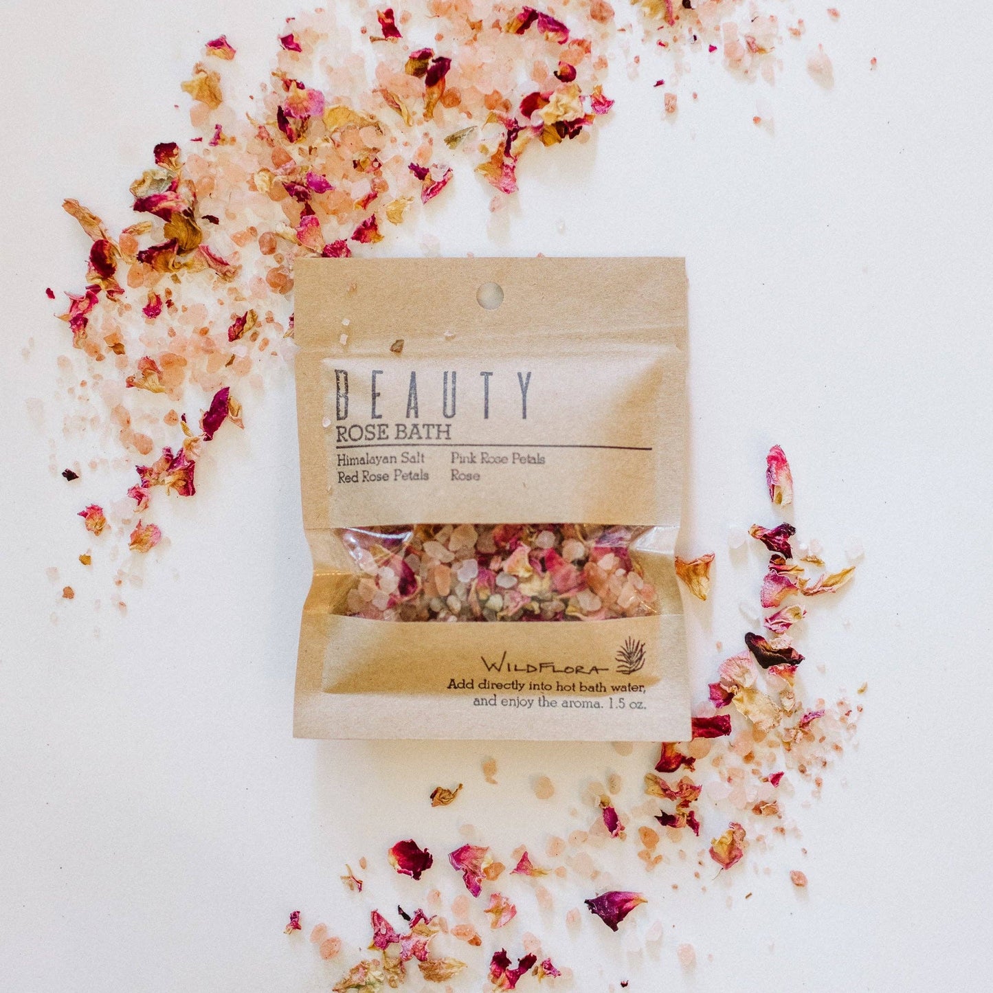 WildFlora Bath Salts – Single Splash Packets (3 Varieties)