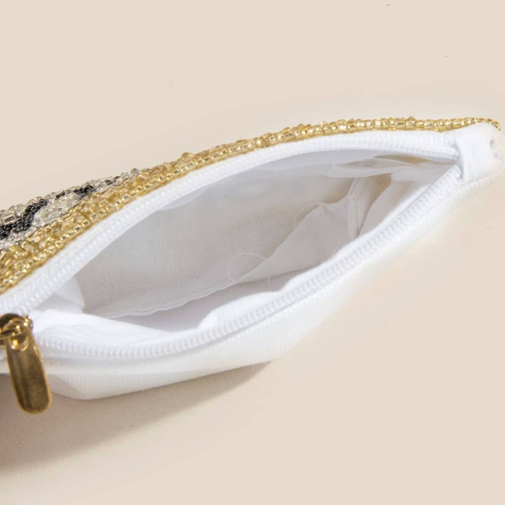 Tequila Money Seed Beaded Coin Purse