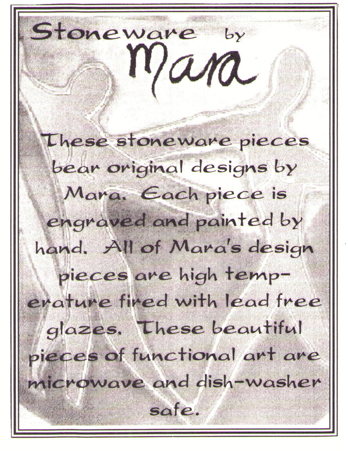 Mara Stoneware Mermaid Square Mug