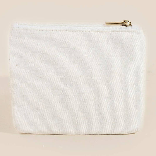 Seed Beaded Dog Mom Coin Purse