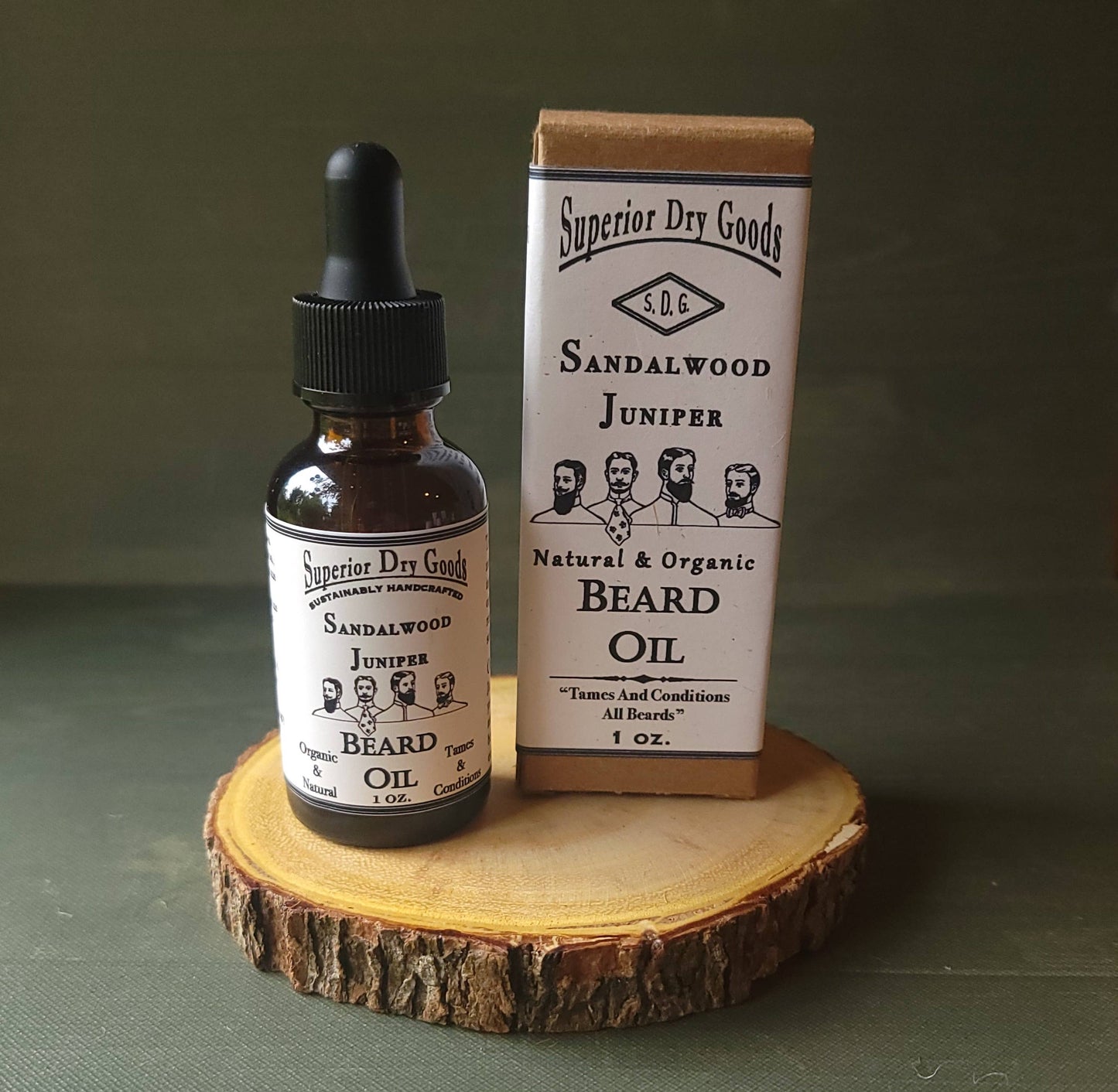 All Natural Sandalwood Juniper Beard Oil | Essential Oils
