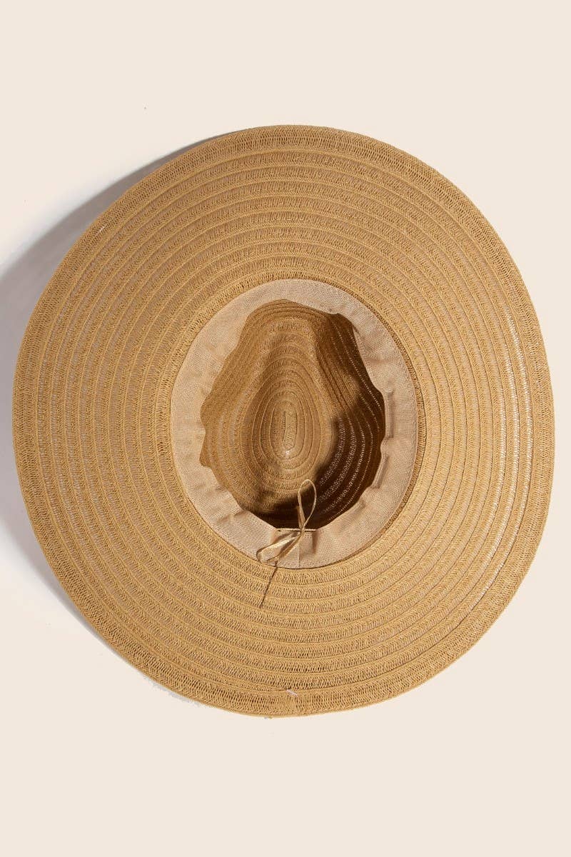 Sea Shell Floppy Straw Hat: Ivory
