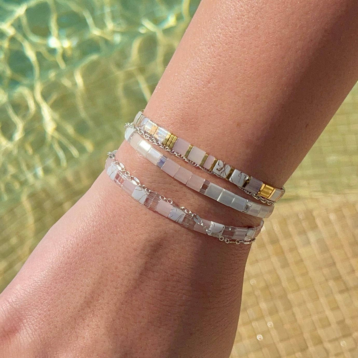 Whisper - Tila Bead Bracelet Single