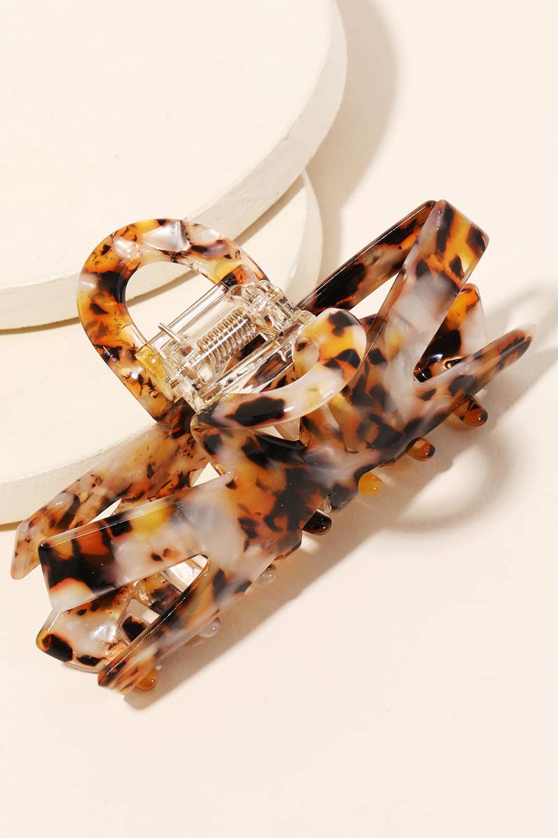 Acetate Bow Hair Claw Set