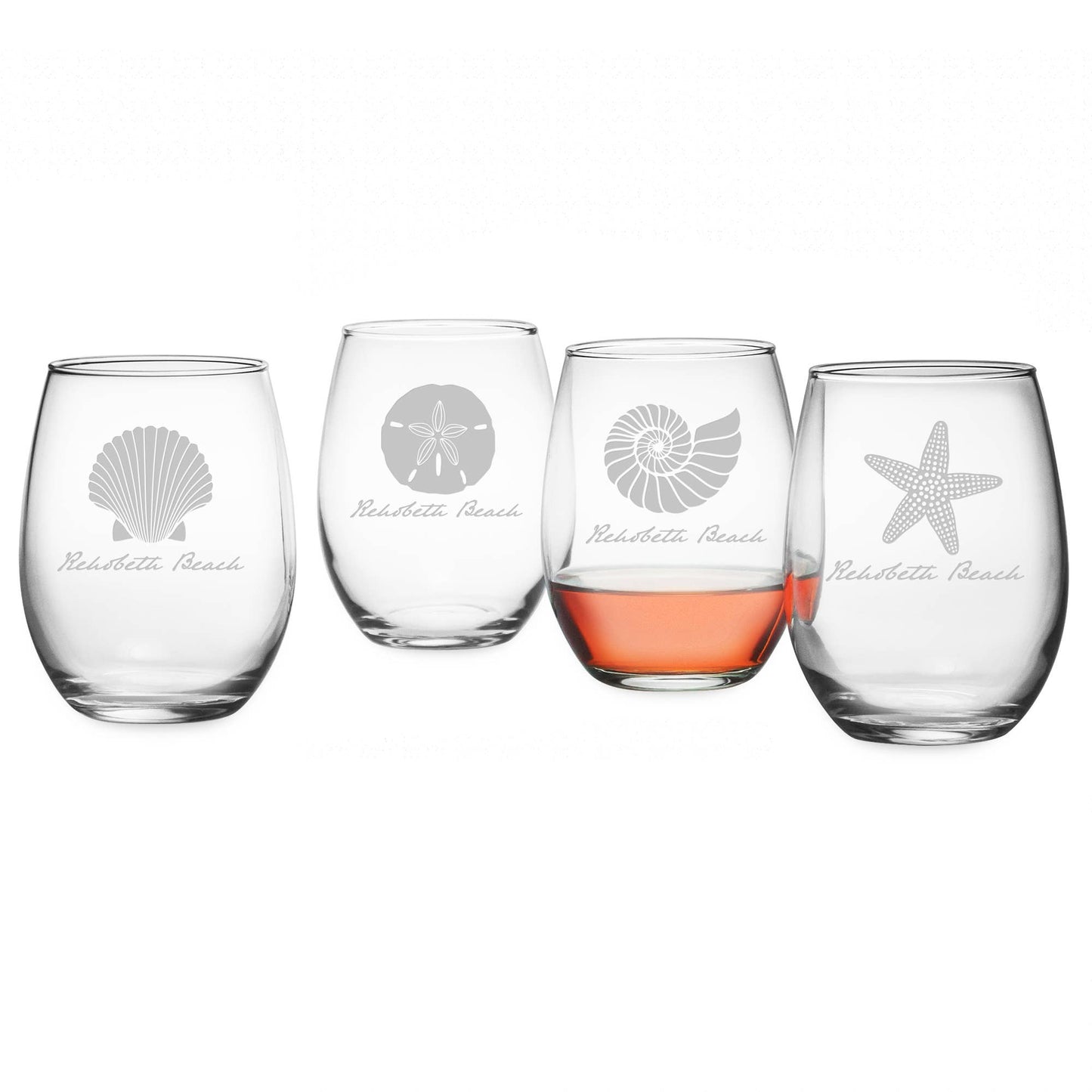 Seashore Stemless Wine Glass