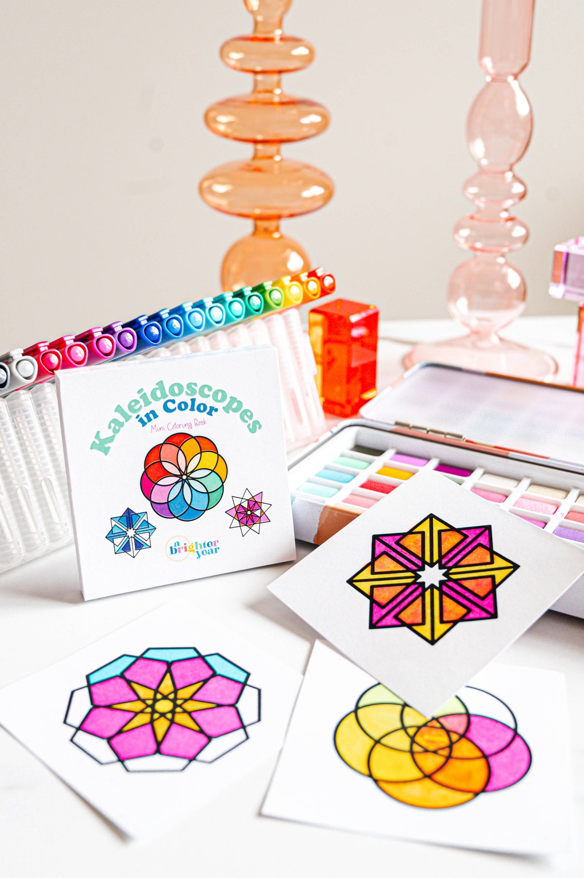 Kaleidoscopes in Color Mini Coloring Book