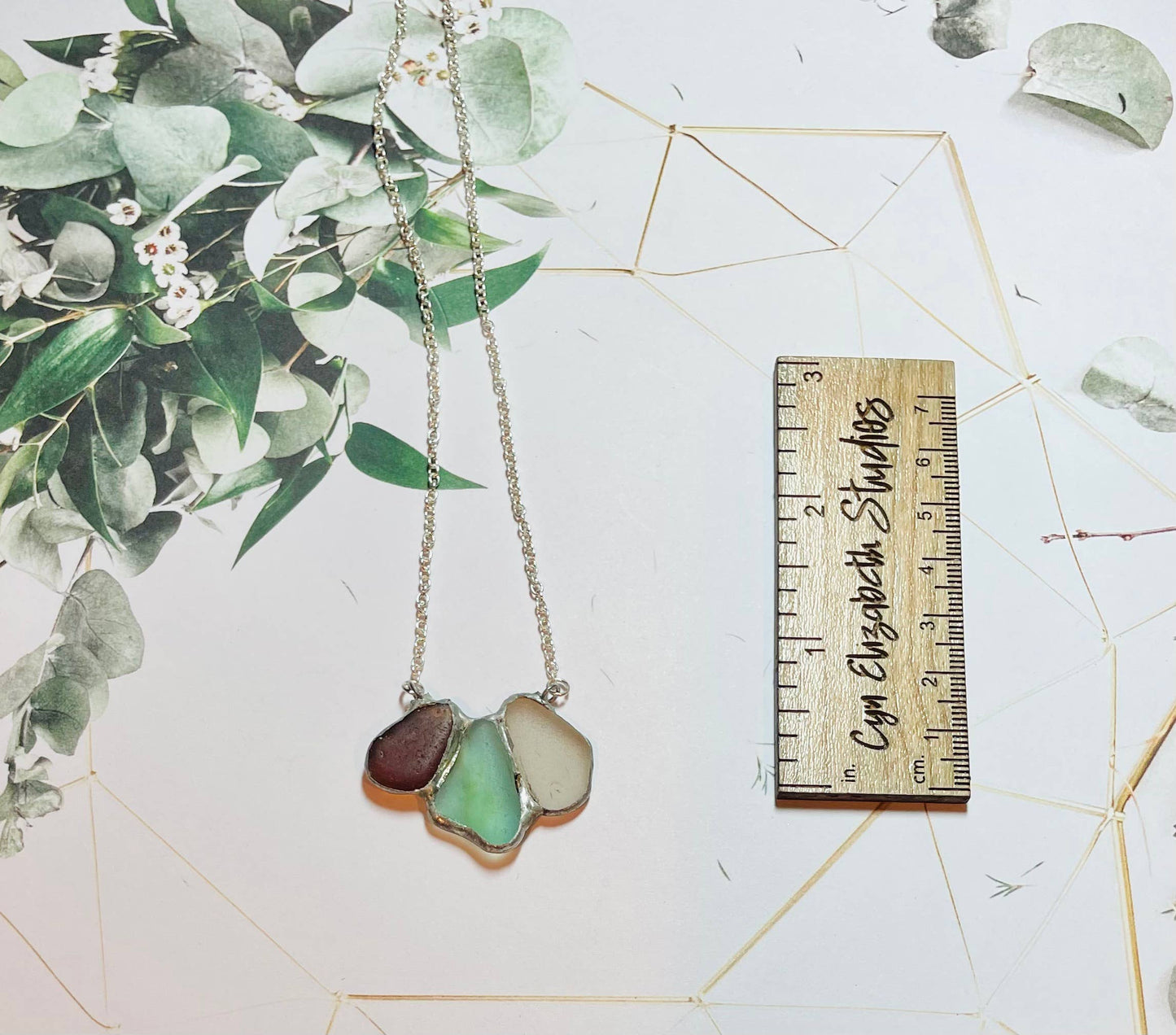 Handmade Shoreline Sea Glass Necklace